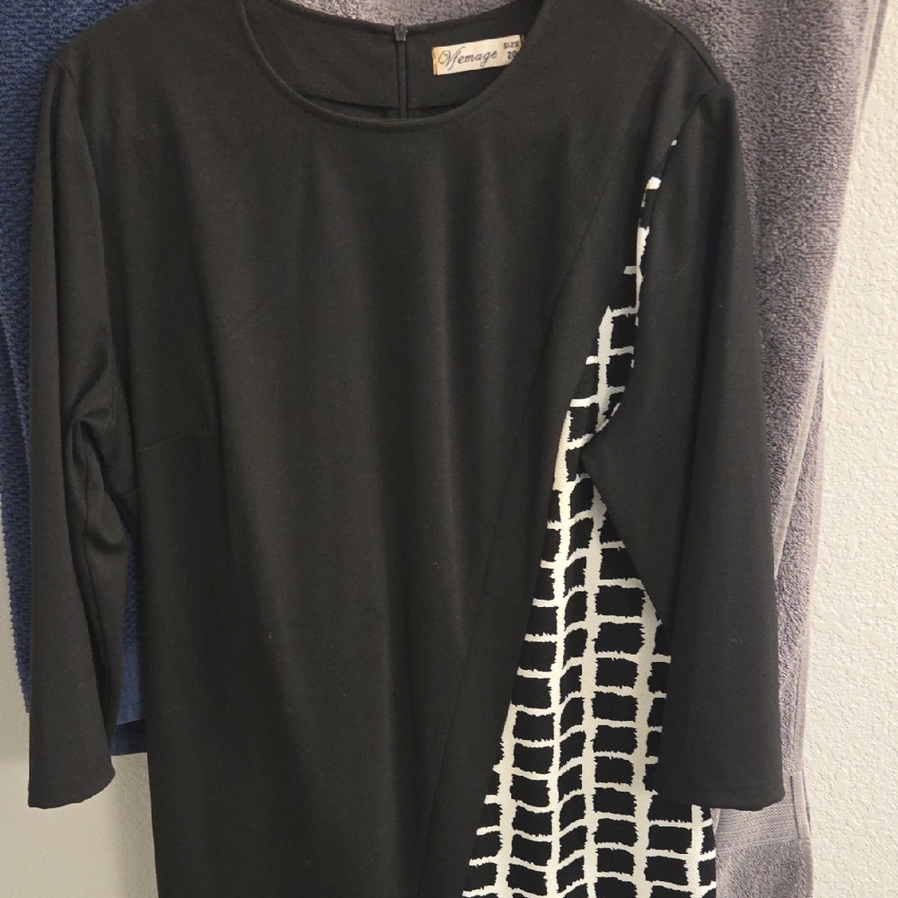 VfEmage Elegant Black Dress